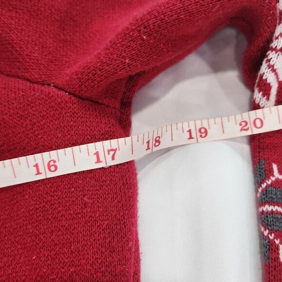 EDDIE Bauer Zip Up Jacket Snowflakes down Sleeve Size Medium Petite Lot D - Picture 3 of 6